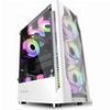 ARMAGGEDDON GAMING PC CASE DUAL CHAMBER WITH 3 ARGB FANS TRITRON 3 WHITE TRITRON3-W