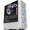 ARMAGGEDDON GAMING PC CASE WITH 4 ARGB FANS TRITRON PRO 100 WHITE TRITRON100PRO-W