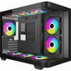ARMAGGEDDON MICRO ATX STEEL PC CASE AQUARON X-CURVE 285 FULLY BLACK AQUARON-XC285B