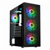 CASE KOLINK OBSERVATORY HF MESH ARGB MIDI TOWER CASE - BLACK WITH 6 ARGB FANS - 3X140MM & 3X120MM
