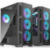 CASE RAIJINTEK ARCADIA III MS4 TEMPERED GLASS ΜΑΥΡΟ (0R20B00247)