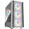 COOLER MASTER MASTERBOX 600 WHITE EATX TG 3X 140MM ARGB 1X 120MM USB3.2 GEN2