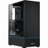 LIAN LI SUP01 BLACK - 45LT MINIMAL FOOTPRINT CASE FOR VERTICAL GPU ARGB STRIPS W. 3X 120MM FANS