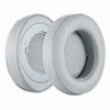 GEEKRIA RAZER LEATHERETTE KRAKEN CUSHIONS FOR KRAKEN PRO V2 MERCURY, 7.1 MERCURY OVAL GREY/WHITE