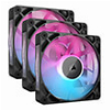 CORSAIR CO-9051018-WW RX120 ICUE LINK RGB FAN STARTER KIT 3 X 120MM BLACK WITH ICUE LINK SYSTEM HUB