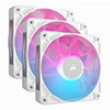 CORSAIR CO-9051022-WW RX120 ICUE LINK RGB FAN STARTER KIT 3 X 120MM WHITE WITH ICUE LINK SYSTEM HUB