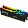 RAM KINGSTON FURY BEAST BLACK RGB 128GB (2X64GB) DDR5 5600MT/S CL40 INTEL/AMD DUAL KF556C40BBAK2-12