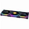 LIAN LI UNIFAN SL WIRELESS LCD 120 -3PCS BLACK (TRIPLE PACK INCLUDE CONTROLLER) - CASE FAN