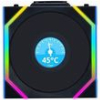 LIAN LI UNIFAN SL WIRELESS LCD 120-1PCS REVERSE BLACK - CASE FAN
