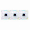 LIAN LI UNIFAN TL LCD 120 -3PCS WHITE (TRIPLE PACK INCLUDE CONTROLLER) - CASE FAN