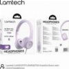 LAMTECH EXTRA BASS STEREO HEADPHONES WITH MIC PURPLE LAM113737