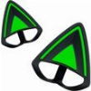 RAZER KITTY EARS V2 BLACK - CLIP ON CAT EAR - GAMING HEADSETS / HEADPHONES - UNIVERSAL FIT