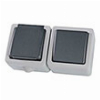 EUROLAMP 147-16215 ΔΙΑΚΟΠΤΗΣ Α/R KAI ΠΡΙΖΑ ΣΟΥΚΟ ΓΚΡΙ IP54