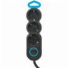 EUROLAMP ΠΟΛΥΠΡΙΖΟ 3Θ ΟΒΑΛ ΔΙΑΚΟΠΤΗ 3X1,5MM 1,5M ΜΑΥΡΟ ΠΡΟΣΤΑΣΙΑ ΕΠΑΦΩΝ 147-62414
