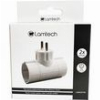 LAMTECH POWER SOCKET SPLITTER WITH 2 SCHUKO OUTLETS WHITE LAM023756