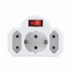 SONORA PAW121 ΑΝΤΑΠΤΟΡΑΣ ΡΕΥΜΑΤΟΣ 3 ΘΕΣΕΩΝ (2 ΔΙΠΟΛΙΚΕΣ + 1 ΣΟΥΚΟ) ΜΕ ΔΙΑΚΟΠΤΗ ON/OFF