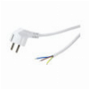 LOGILINK CP136 POWER CORD SCHUKO PLUG 90° (TYP C CEE 7/7) TO OPEN WIRE WITH CRIMP BARRE 1.5M WHITE