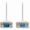 NEDIS CCGL52010IV20 SERIAL CABLE D-SUB 9-PIN MALE - D-SUB 9-PIN FEMALE 2.00M IVORY