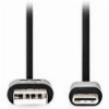 NEDIS CCGL60601BK10 USB 2.0 CABLE USB-A MALE - USB-C MALE 2.5W 1.00M BLACK