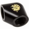 BITSPOWER CARBON BLACK 90-DEGREE WITH DUAL INNER G1/4'' EXTENDER