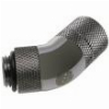 BITSPOWER CONNECTOR 45 DEGREE 1/4 INCH TO 11/8MM ROTATING SHINY BLACK