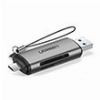 CARD READER UGREEN CM185 TYPE-C/USB 3.0 GRAY 50706