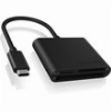 ICY BOX TYPE-C 3.2 MULTI CARD READER BLACK IB-CR301-C3