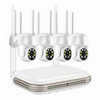 LOOSAFE NVR KIT H.265 + 4 WIFI 3MP PTZ CAMERAS