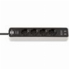 BRENNENSTUHL ΠΟΛΥΠΡΙΖΟ 4 ΘΕΣΕΩΝ ΜΕ USB ΚΑΙ ΔΙΑΚΟΠΤΗ 1153240026 150127