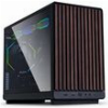 LIAN LI DAN CASE A3 WOOD - GLASS SIDE PANEL - M-ATX ALL MESH STEEL-FABRIC PC CASE FROM DANIEL HANSE