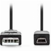 NEDIS CCGL60300BK20 USB 2.0 CABLE USB-A MALE - USB MINI-B 5PIN MALE 2.00M BLACK