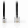 NEDIS TCGL90201B50 TELECOM EXTENSION CABLE RJ11 MALE - RJ45 MALE 5.00M BLACKPN