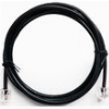 CABLEXPERT TELEPHONE CORD ROUND 6P4C 2M BLACK TC6P4CR-2M