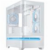ASUS PRIME AP202 ARGB MATX CASE + 3 ARGB FANS - WHITE