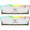 RAM TEAMGROUP T-FORCE DELTA RGB 16GB (2X8GB) DDR4 3200MHZ CL18 DUAL KIT WHITE TF4D416G3200HC16FDC01
