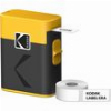 KODAK LABEL ERA M50 LABEL MAKER MACHINE, YELLOW (LABEL PRINTER WITH 1 ROLL STICKER LABEL)