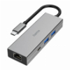 HAMA 200108 USB-C HUB MULTIPORT 4 PORTS 2 X USB-A USB-C LAN/ETHERNET