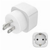 HAMA 223438 TRAVEL ADAPTER EU-USA TYPE B, 3-PIN, FOR USA, CANADA, CARIBBEAN, JAPAN AND EAST ASIA