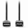 NEDIS CCGL61010BK20 USB 3.2 GEN 1 CABLE USB-A MALE - USB-A FEMALE 2.00M BLACK