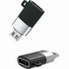 XO NB149-C ΑΝΤΑΠΤΟΡΑΣ USB HIGH-SPEED TYPE-C ΘΗΛ. - MICRO USB ΑΡΣ. ΣΕ ΜΑΥΡΟ/ΑΣΗΜΙ ΧΡΩΜΑ