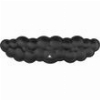 WHITE SHARK KEYBOARD WRIST REST KP-012 CUMULUS BLACK CUMULUS-B