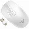 ALCATROZ WIRELESS TWO WAY DONGLE (USB+TYPE-C) SILENT MOUSE WHITE AM5CW