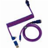 ΚΑΛΩΔΙΟ KEYCHRON CAB-3 PREMIUM COILED ANGLED USB-C TO USB-C PURPLE 1,08M (CAB-3)