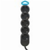 EUROLAMP ΠΟΛΥΠΡΙΖΟ 5Θ ΟΒΑΛ 3X1,5MM 1,5M ΜΑΥΡΟ ΠΡΟΣΤΑΣΙΑ ΕΠΑΦΩΝ 147-62406