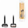 NEDIS CCGB60010BK30 USB 2.0 CABLE A MALE - A FEMALE 3.0 M BLACK