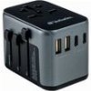 VERBATIM 49545 UTA-03 UNIVERSAL TRAVEL ADAPTER 100-250V UE, USA, JAPAN, AUSTRALIA UK+2X USB/3X USB-