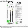 LAMTECH AUDIO CABLE TYPE-C TO 3.5MM JACK BLACK 1M LAM113386