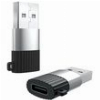 XO NB149-E ΑΝΤΑΠΤΟΡΑΣ USB HIGH-SPEED Α ΑΡΣ. - USB TYPE-C ΘΗΛ. ΣΕ ΜΑΥΡΟ/ΑΣΗΜΙ ΧΡΩΜΑ