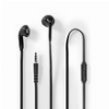 NEDIS HPWD2021BK WIRED EARPHONES 3.5MM WITH CABLE LENGTH: 1.20M BUILT-IN MICROPHONE BLACK