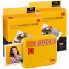 KODAK MINI 3 RETRO 4PASS SMARTPHONE PHOTO THERMAL PRINTER PORTABLE (7.6 X 7.6 CM) + 8 SHEETS, YELLO